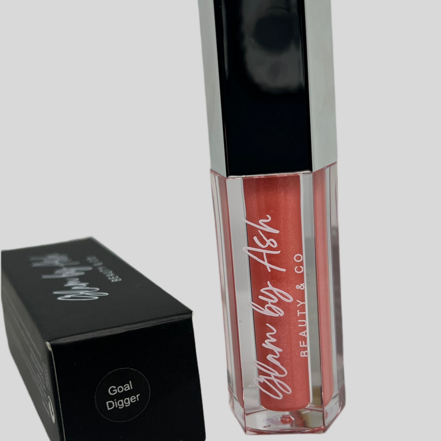 “Goal Digger” Sheer Light Pink Lip Gloss with Sparkle