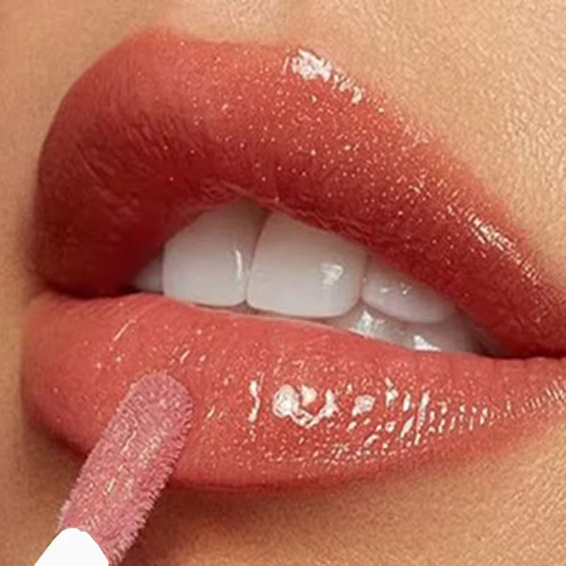 “Goal Digger” Sheer Light Pink Lip Gloss with Sparkle