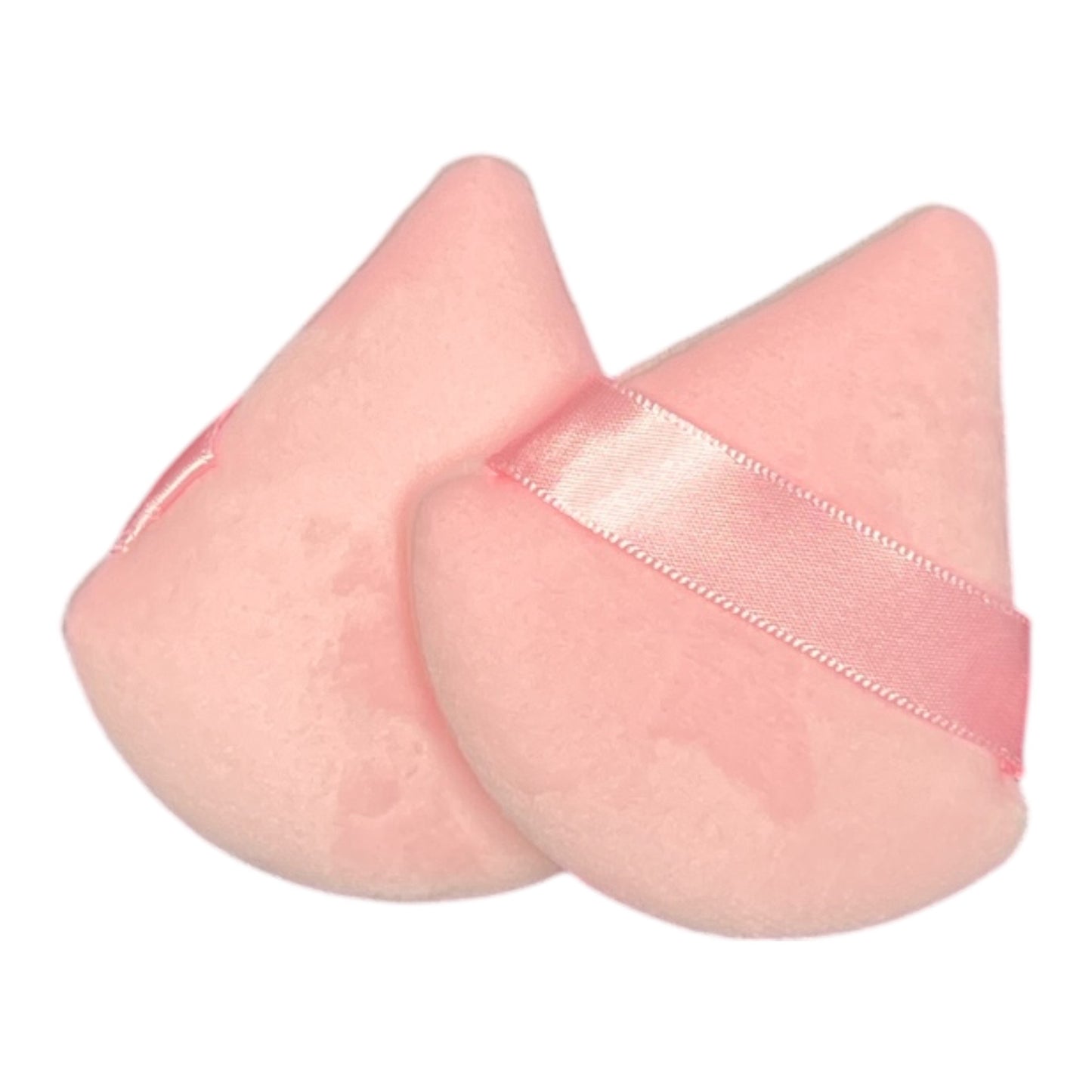 Velour Powder Puffs-- Set of 2 (Black or Pink)